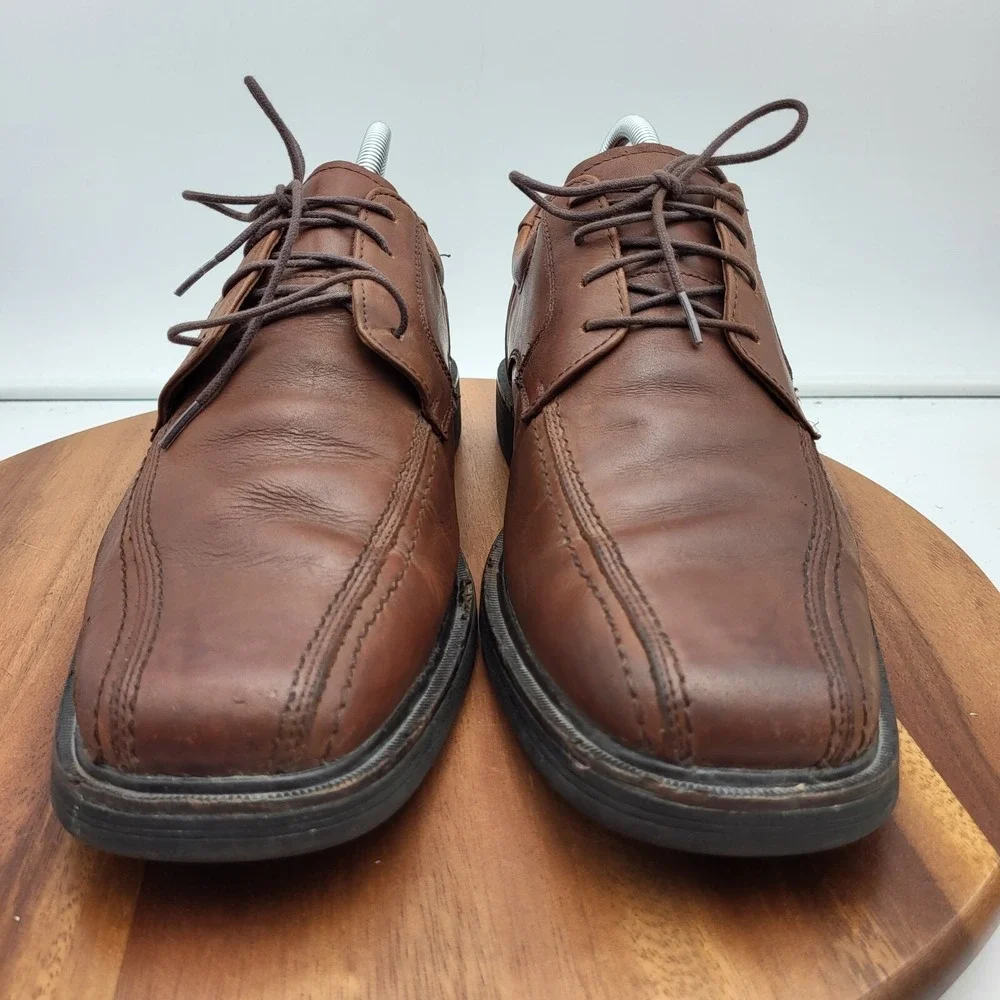 Johnston‎ & Murphy Shoes Mens Size 9 M Brown Sheepskin Waterproof XC4 Oxfords